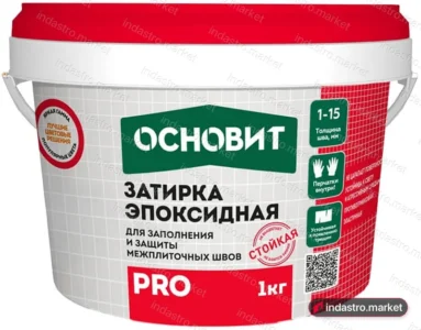 Основит PRO Затирка эпоксидная 010 белый (1 кг)